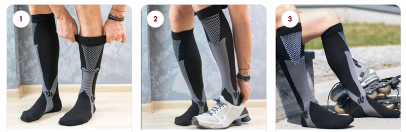 Comment enfiler Buba Socks Long Compression Socks